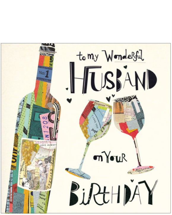 To my Wonderful Husband on Your Birthday card