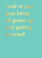 Look at you guys - wedding card