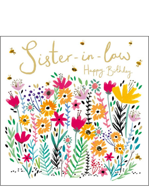 Sister in Law Birthday card