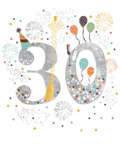 30th Birthday - 30th Birthday Card