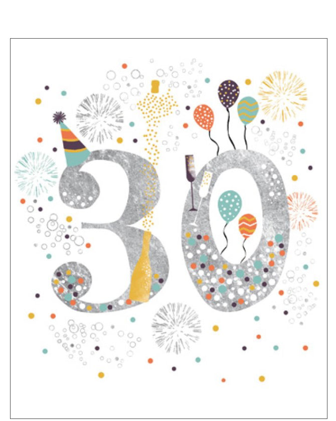 30th Birthday card