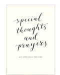 Special Thoughts and Prayers - sympathy card