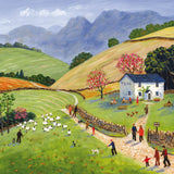 Afternoon walk - blank greetings card