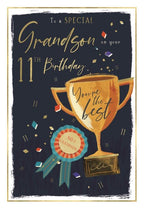 Grandson on your 11th birthday card