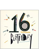 16th  Birthday card