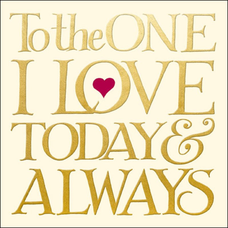 The One I love - Emma Bridgewater Anniversary card