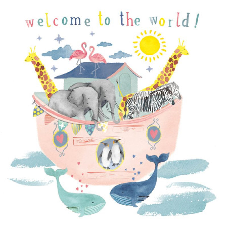 Noah's Ark - New Baby card