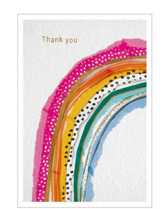 Rainbow - thank you card