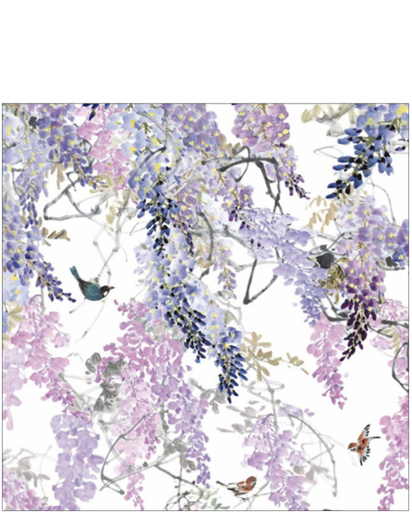 Wisteria Falls - Sanderson Interiors greeting card