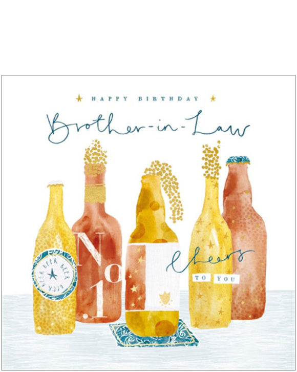 Cheers to you, Brother-in-Law - Birthday card