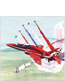 Red Arrows - blank greetings card