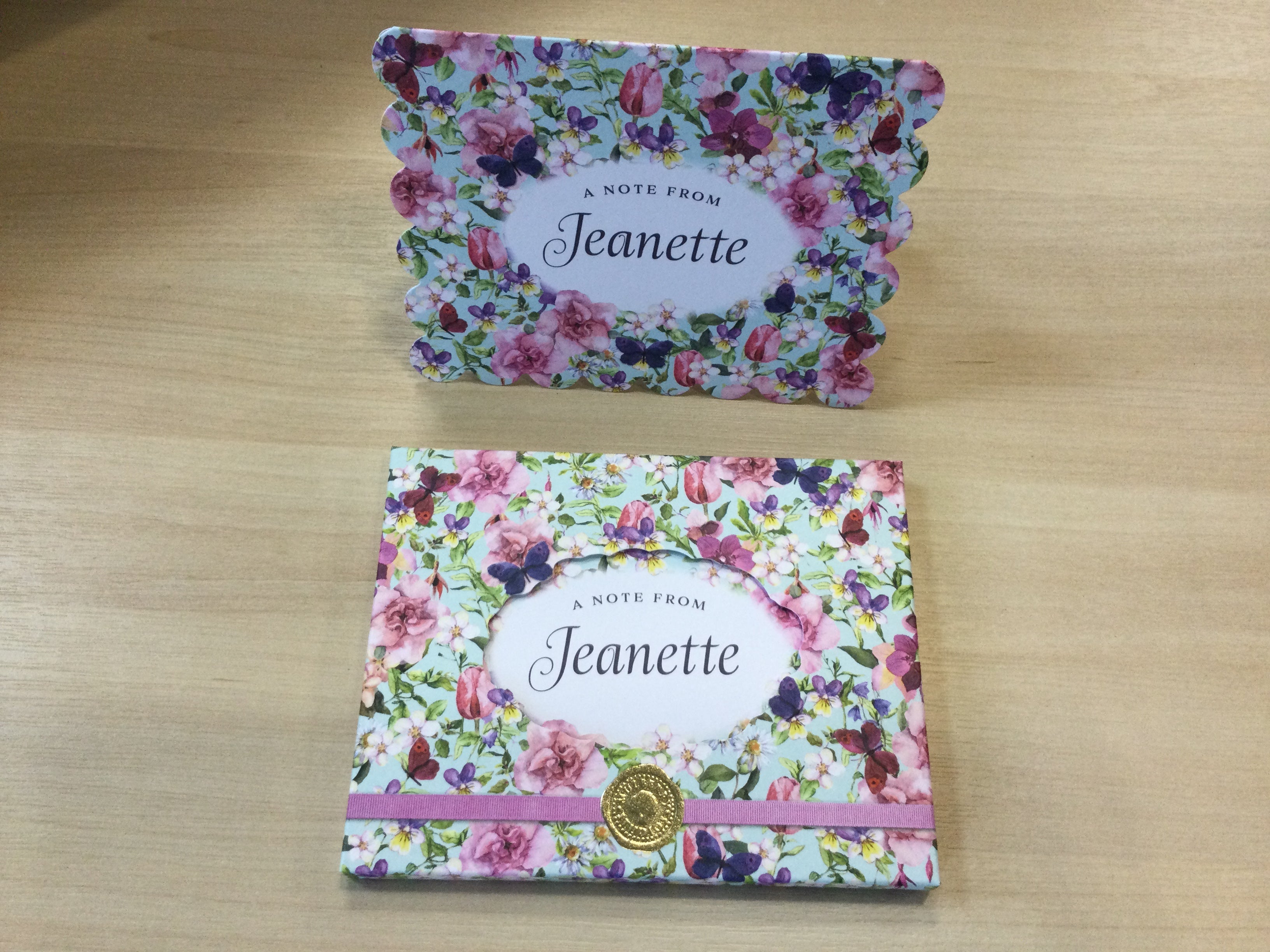 A Note from Jeanette - 8 notelets