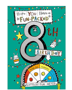 Fun-packed 8th Birthday card