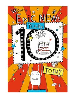 Epic 10th Birthday card