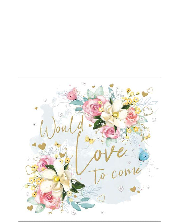 We Would Love to Come - RSVP Acceptance card