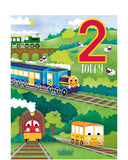 Choo-Choo Trains - 2nd birthday card