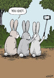Rabbit selfie - Speed Bump card