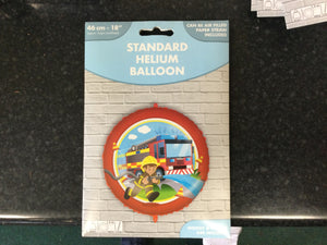 Junior Fireman - 18” Helium-Filled Balloon