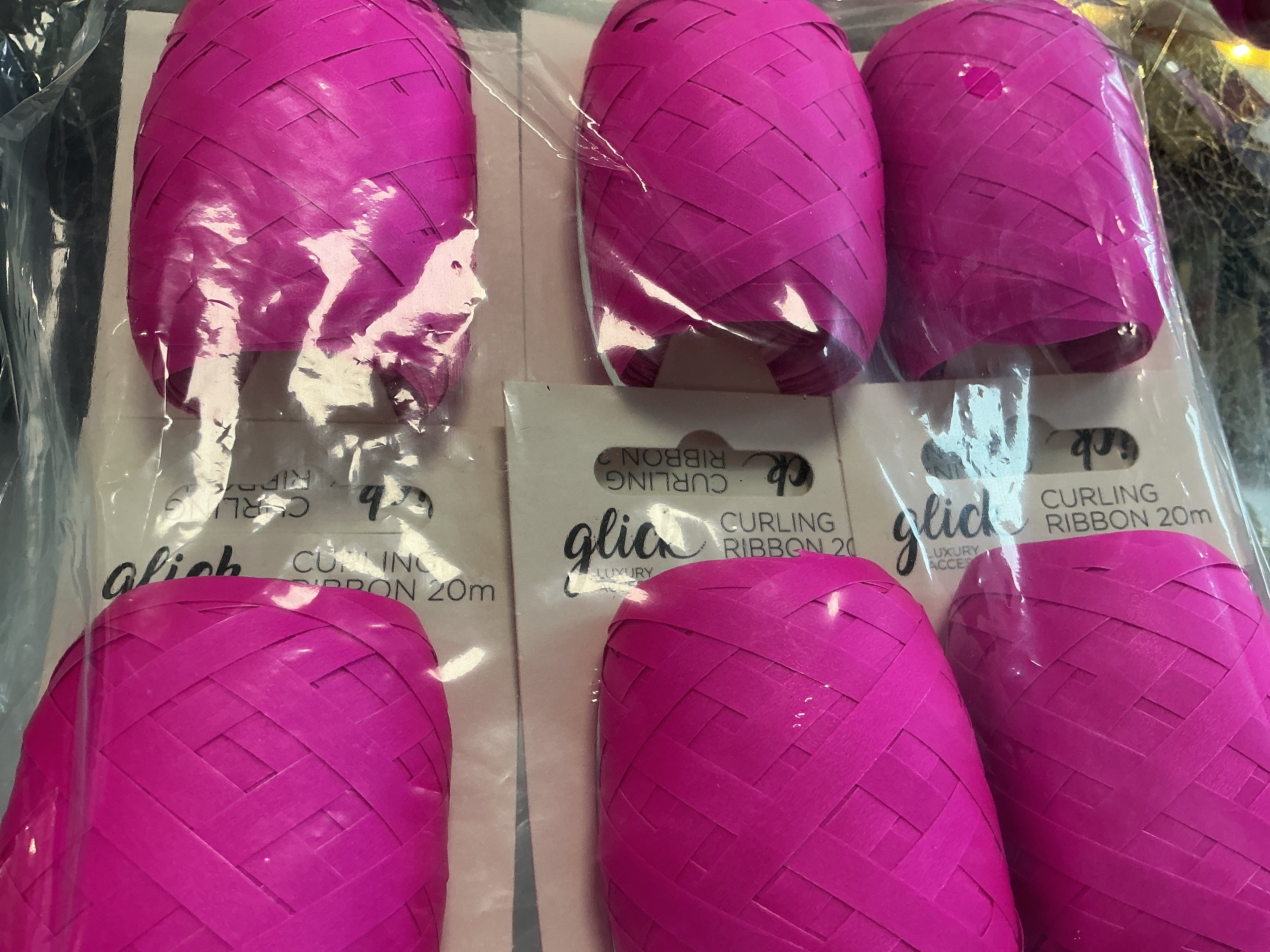 Bright Pink - 20m - Curling Ribbon