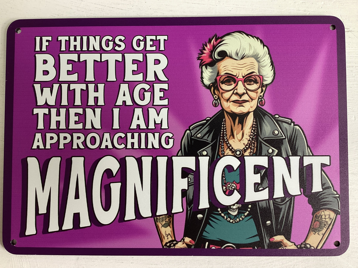 Magnificent - Vintage Metal Sign