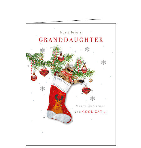Lovely Granddaughter Christmas card