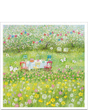 The Garden Party by Lucy Grossmith - blank greetings card