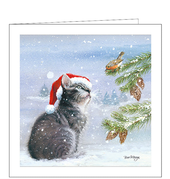 Kiki the kitten - Bree Merryn Christmas card