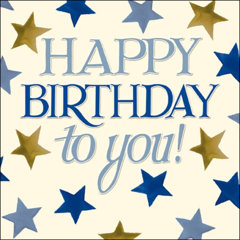 Blue Stars - Emma Bridgewater Birthday card