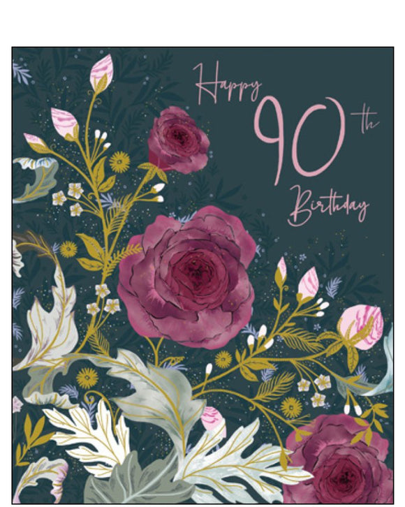 Happy 90th birthday card