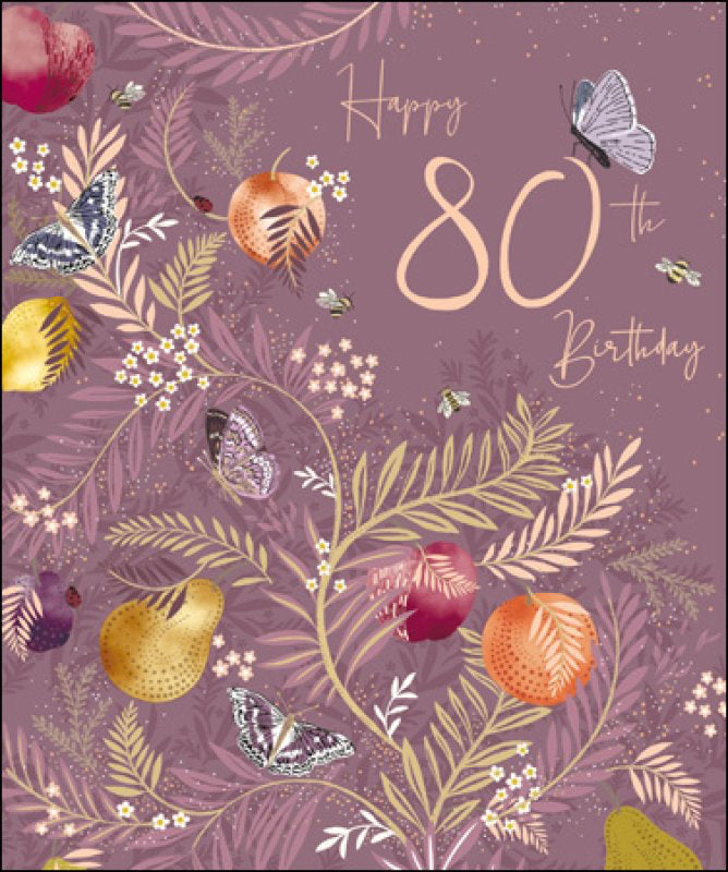 Happy 80th birthday card
