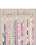 Colourful candles - birthday card