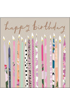 Colourful candles - birthday card