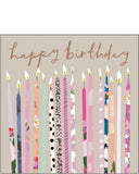 Colourful candles - birthday card