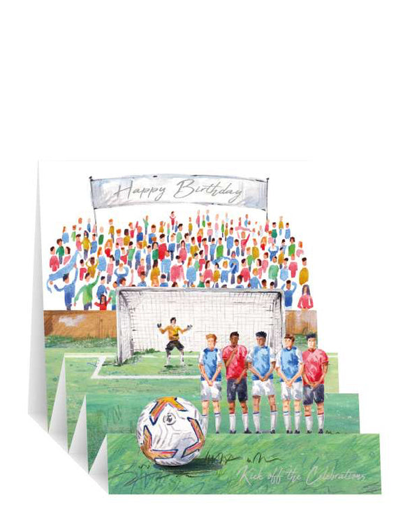 Kick off the Celebrations - Pop up Birthday card
