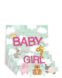 Baby Girl - Pop-up new baby card