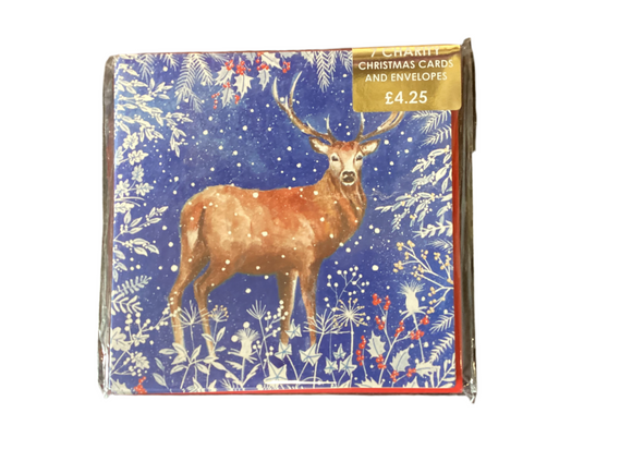 Christmas stag - Pack of 7 charity Christmas cards