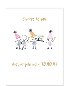 Another year more fabulous - Birthday card