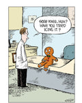 Sore knee - Speed Bump greetings card