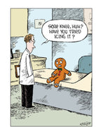 Sore knee - Speed Bump greetings card