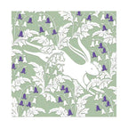 Hare in bluebells - blank greeting card