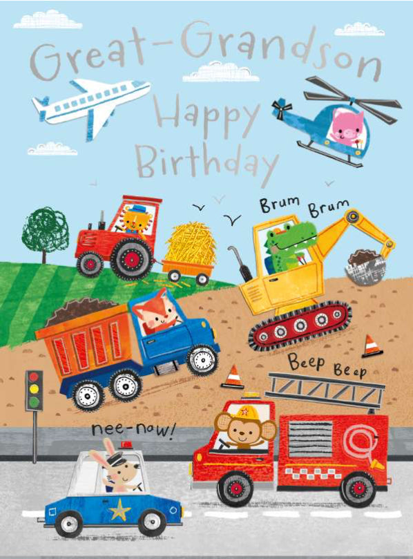 Great-Grandson on your Birthday card