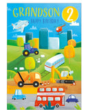 Grandson 2nd Birthday card