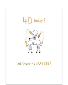 40th birthday card