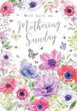 With love on Mothering Sunday card