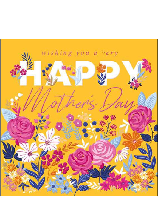 Sunny yellow - Mother's Day card