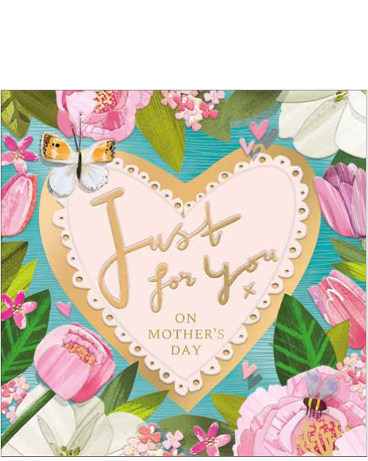 Just for you, text - Mother's Day card