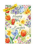 Spring flowers  - Pack of 4 Easter cards