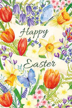 Spring flowers  - Pack of 4 Easter cards