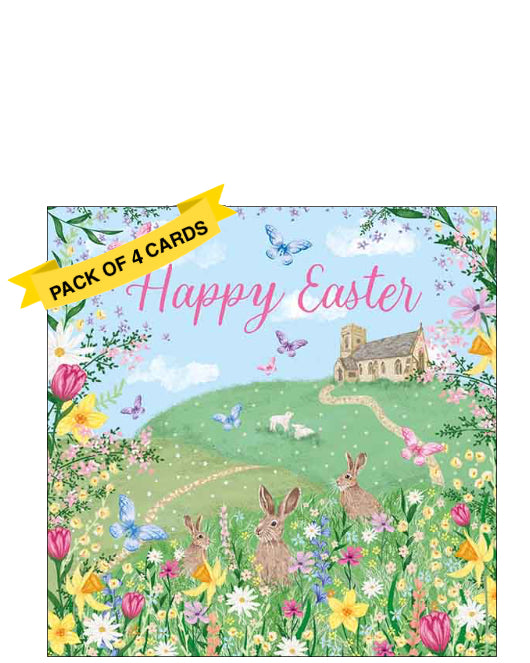 Happy Easter - Pack of 4 Easter cards