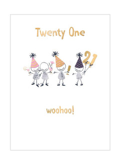 Woohoo! - 21st Birthday card